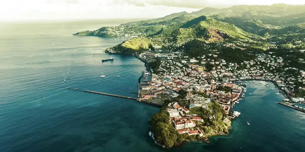 View over Grenada