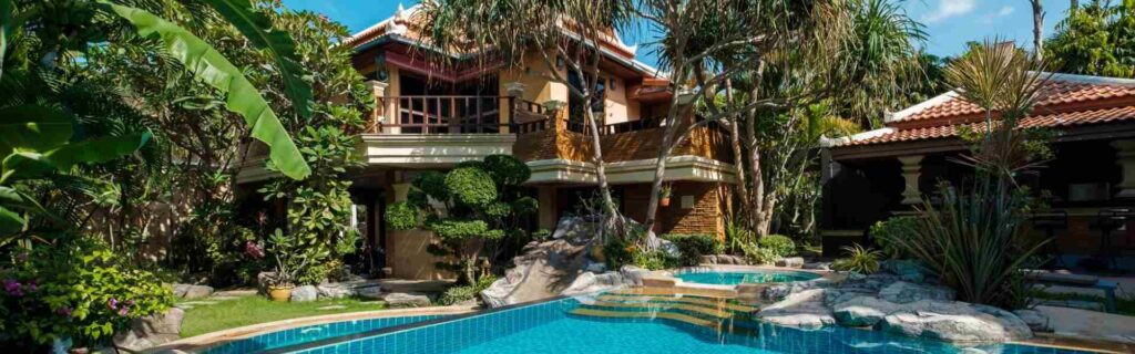 luxury home with swimming pool in grenada