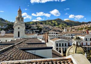 View of old town in Ecuador - South American country Americans are moving to
