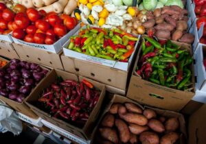 Vegetables at a market