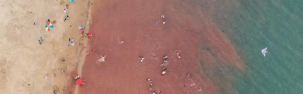 Ciudad beach in Paraguay - aerial view - residency by investment