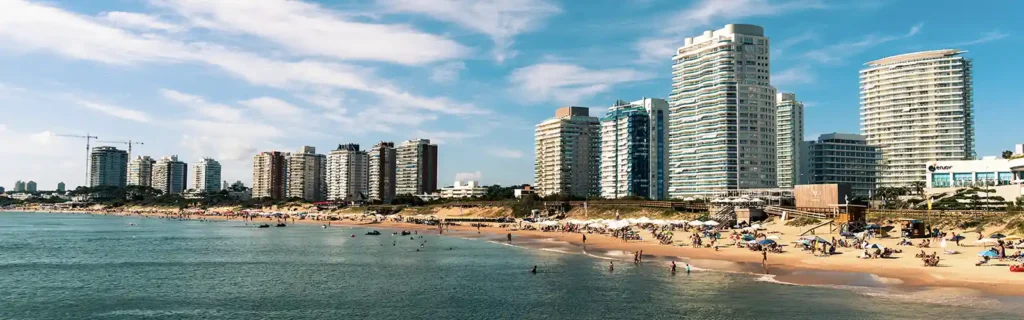 Seaside view of Maldonado in Uruguay