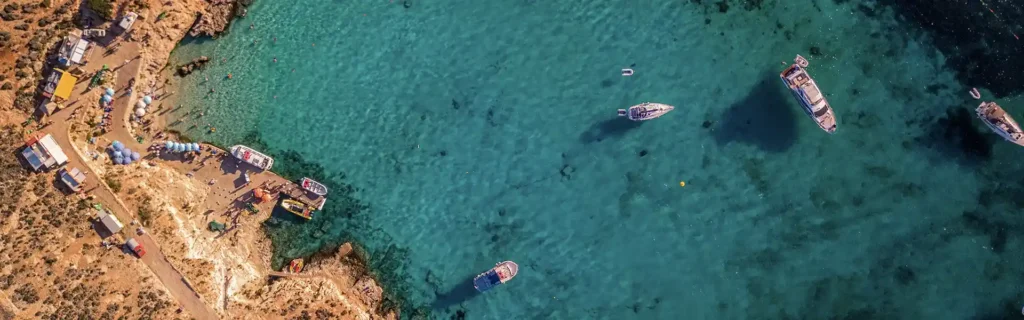 Comino bay in Malta