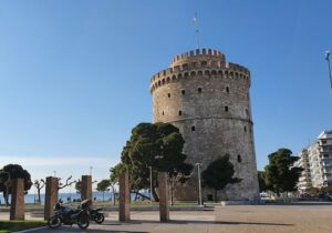 The White Tower of Thessaloniki in Greece 