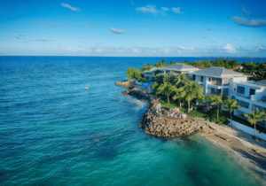 Mansion on water's edge in St Kitts and Nevis - country with no income tax