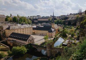 View of Luxembourg from above - Least corrupt countries in the EU