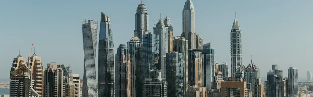 skyscrapers in Dubai, UAE