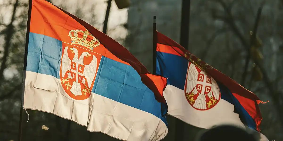Serbia flags