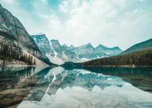 mountain view of canada in the day with nature
