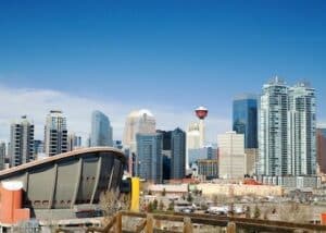 city in canada with buildings and blue sky during the day