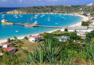 Pier in ocean off Anguilla - best tax-free countries in the Caribbean