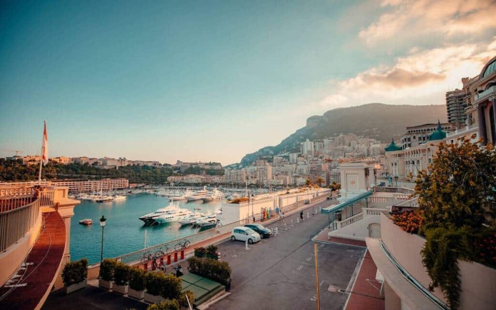 View of harbor in Monaco - tax-free country