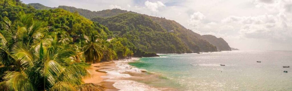 picturesque view of a beach in costa rica