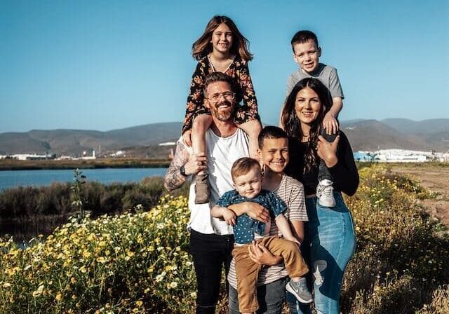 A family of six