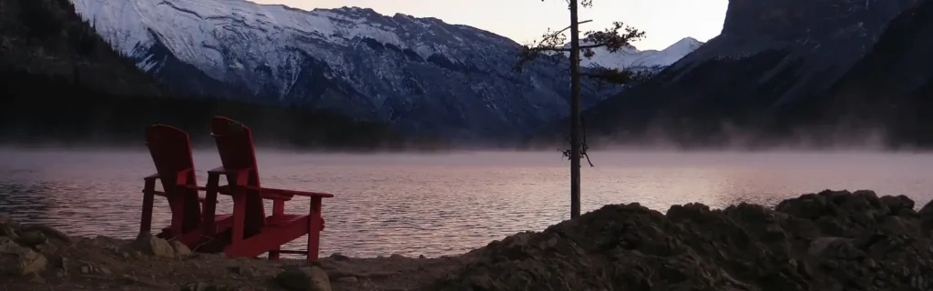 Lake Minnewanka in Canada