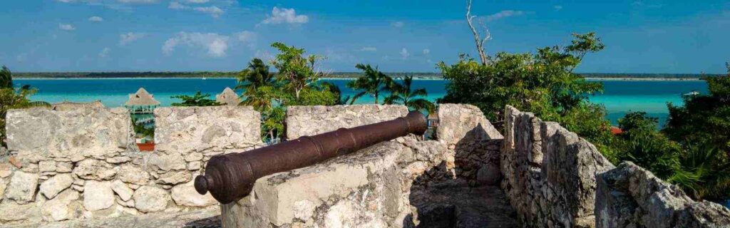 cannon inside a fort in grenada