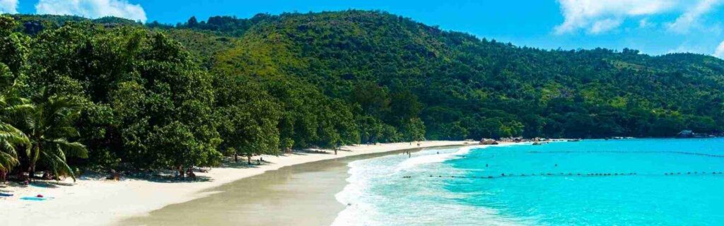 panoramic view of grenada's Grand Anse Beach
