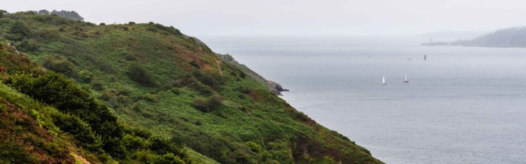 side view of Hog Island in grenada