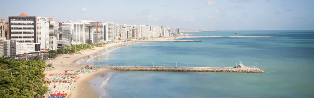 Beach in Fortaleza, Brazil