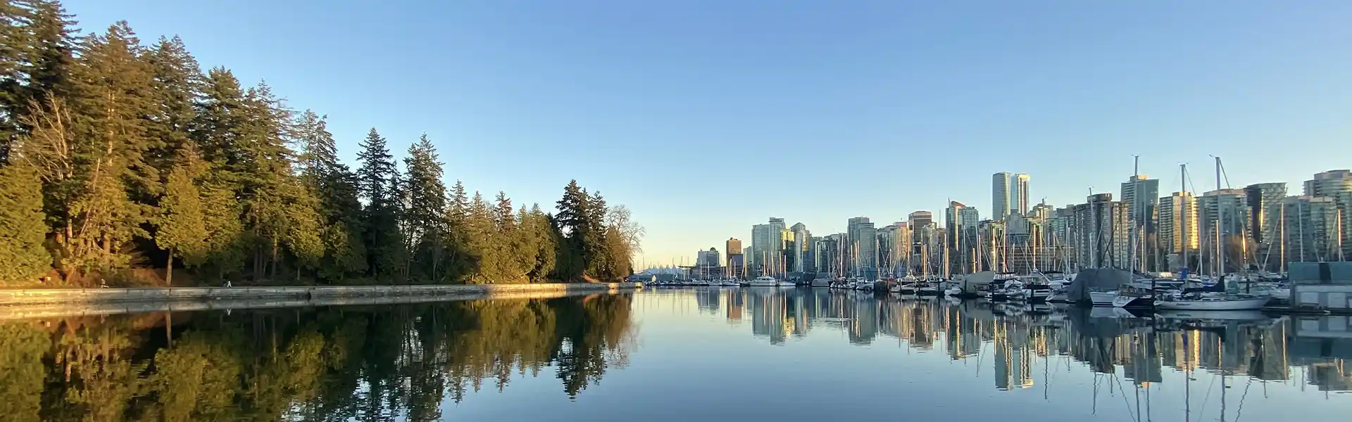 View of a lake in Vancouver, Canada