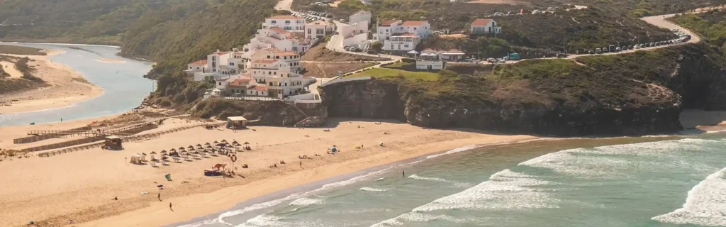 Odeceixe beach near Algarve, in Portugal