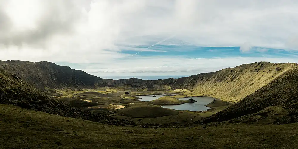 Corvo Island in Azores