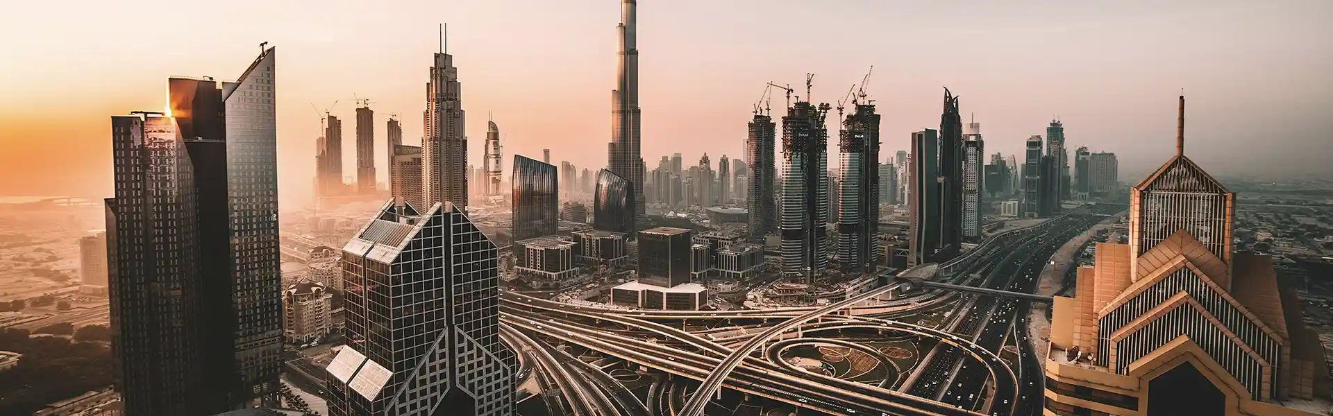 Aerial view of Dubai in UAE - Golden Visas for Indians