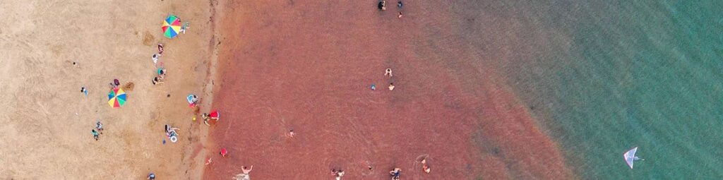 Top view of a beach in Paraguay - easiest countries to get citizenship