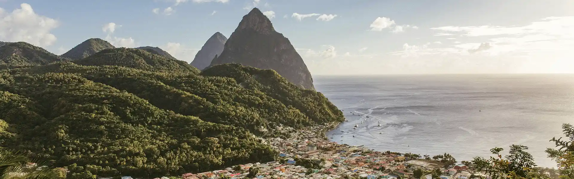 view gros piton in St Lucia