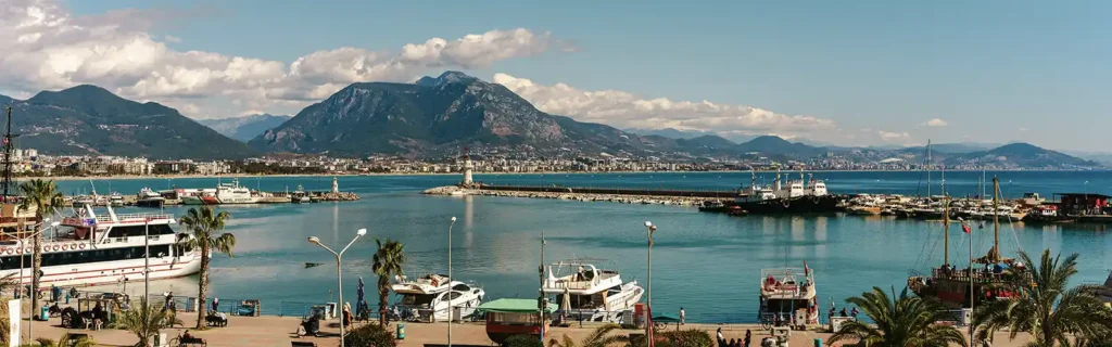 Taxes in Turkey: View over harbour in Turkey