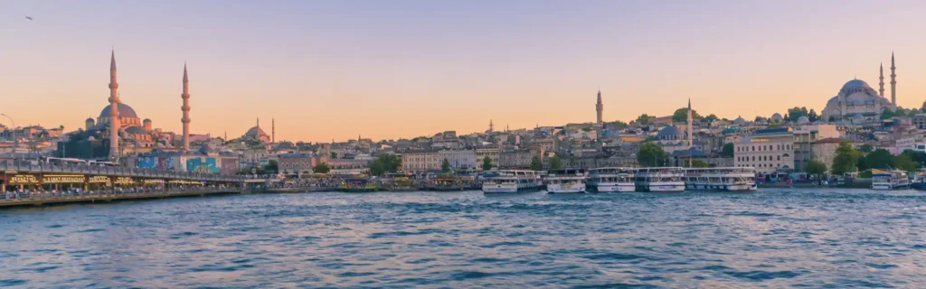 Property Tax in Turkey: View of Istanbul with the mosques and Bosporus river