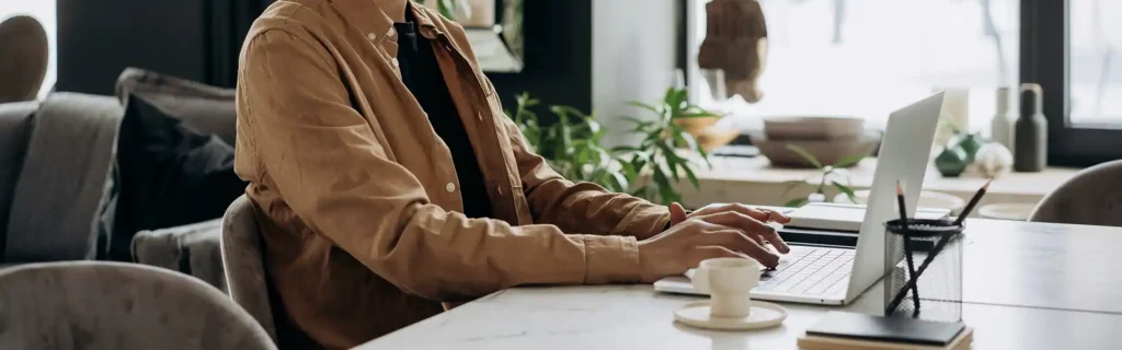 person checking about their EES process