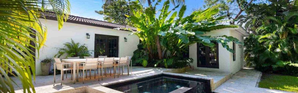 villa with a pool in grand cayman