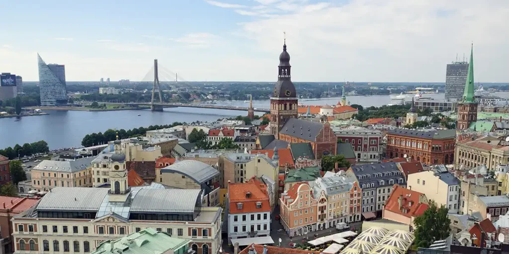 View of Riga in Latvia