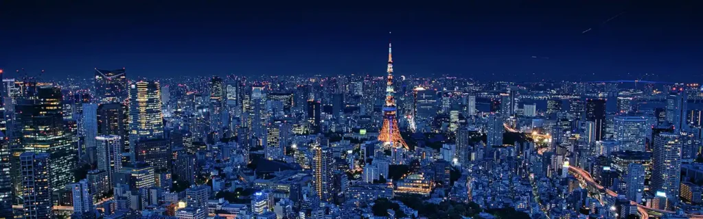 Tokyo at night, Japan